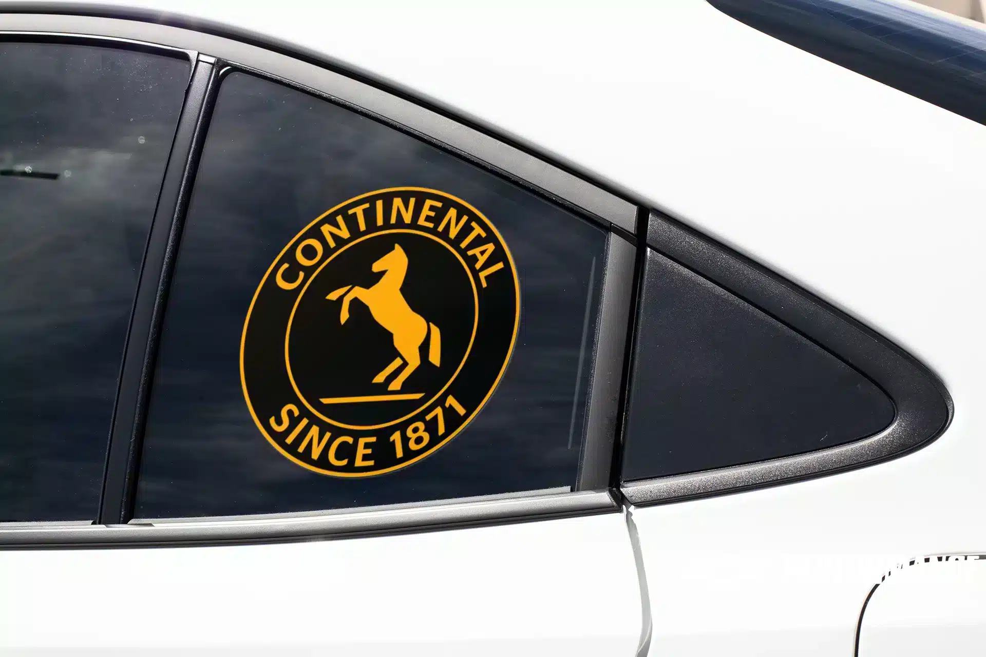 Continental Tires Circle Black Decal