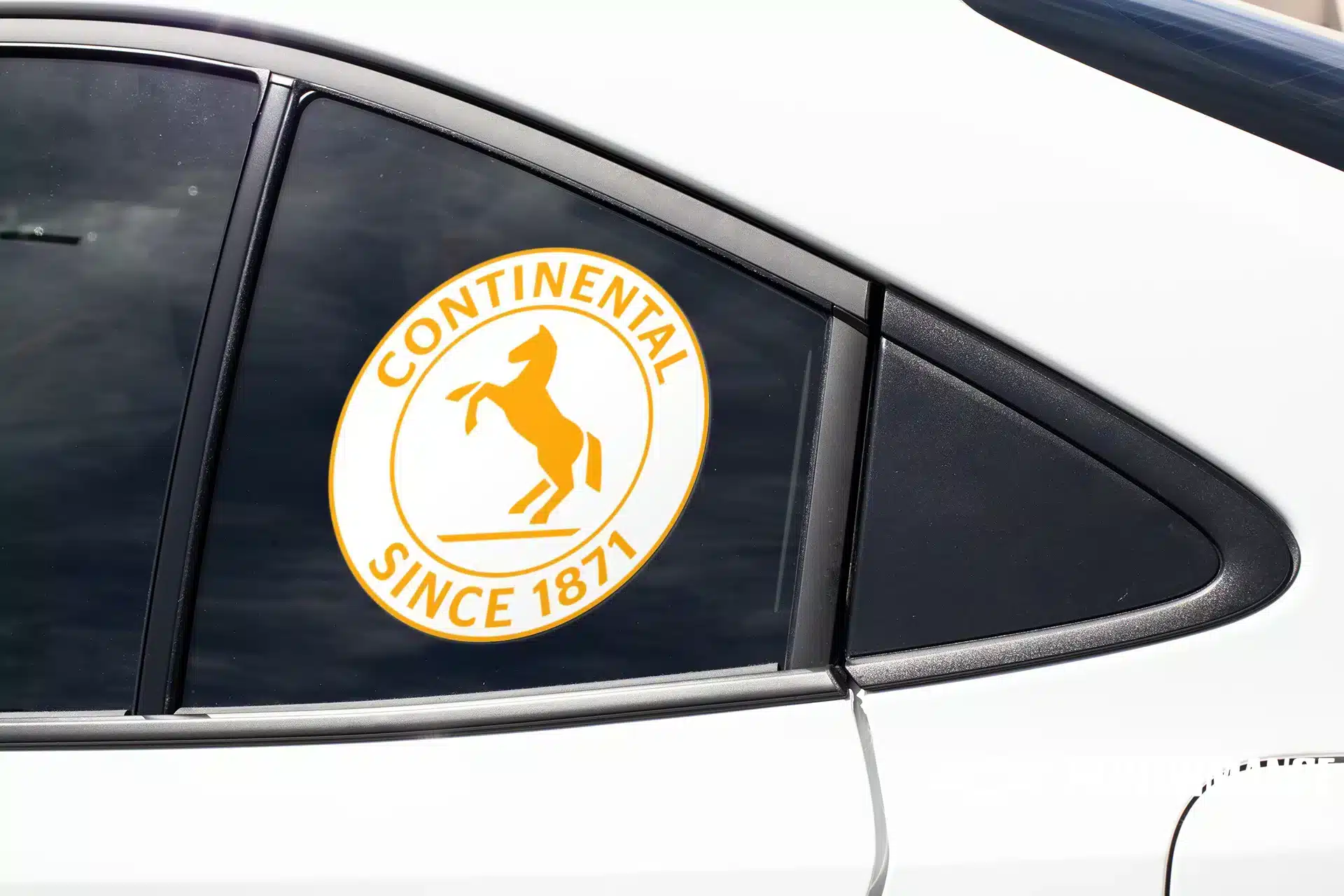 Continental Tires Circle White Decal