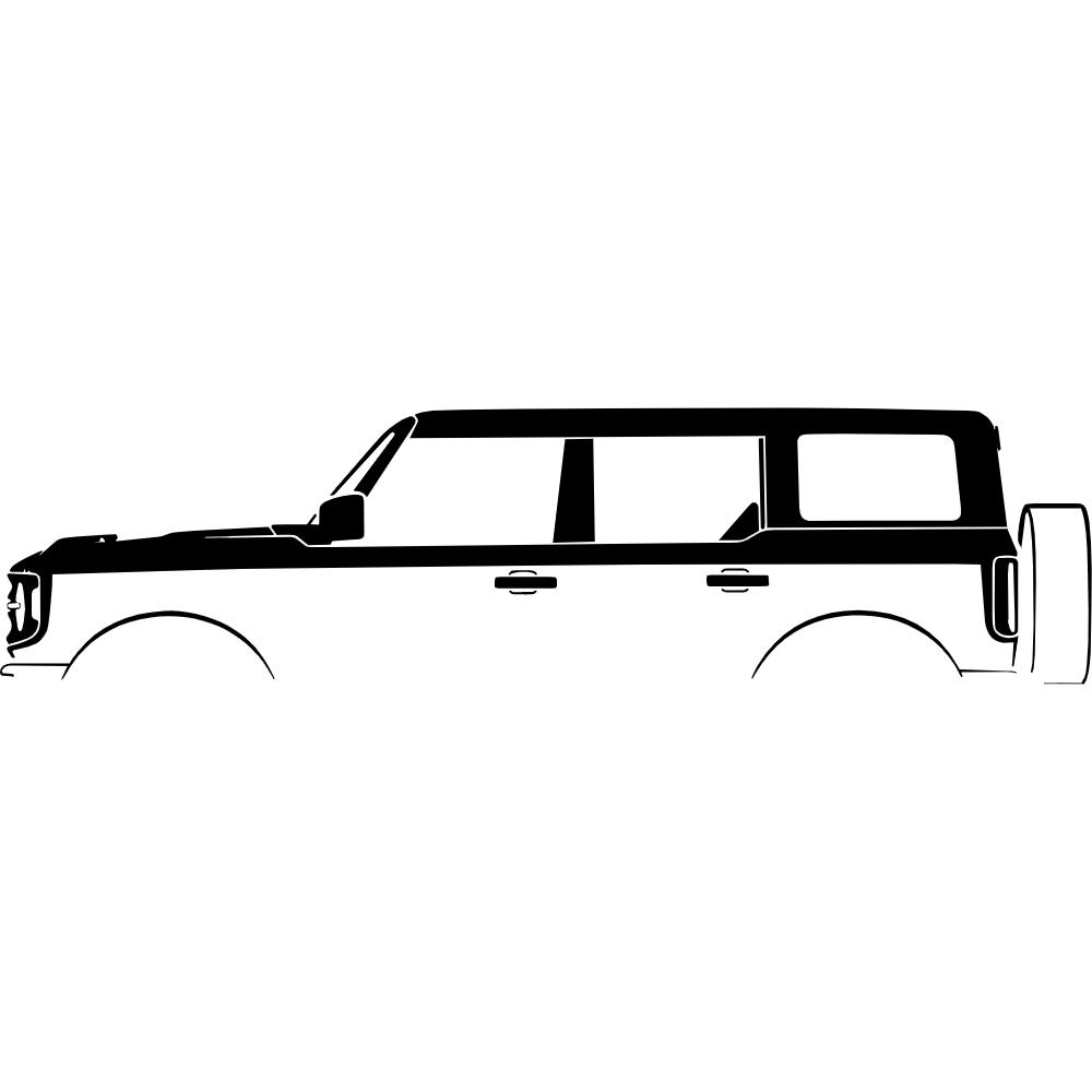 Bronco 4-Door (2021) Silhouette Decal