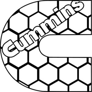 Cummins Honeycomb Decal