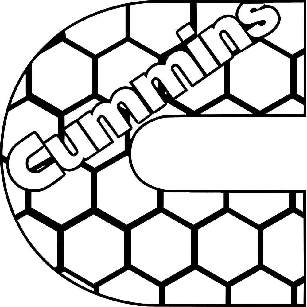 Cummins Honeycomb Decal