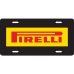 Pirelli Aluminum License Plate