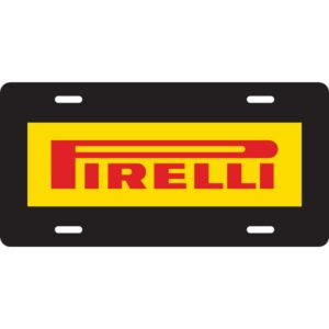 Pirelli Aluminum License Plate