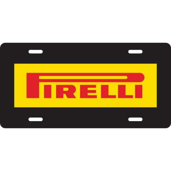 Pirelli Aluminum License Plate