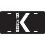 KG1 Forged Aluminum License Plate