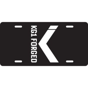 KG1 Forged Aluminum License Plate