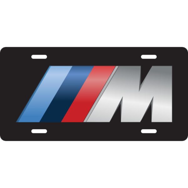 BMW M Aluminum License Plate