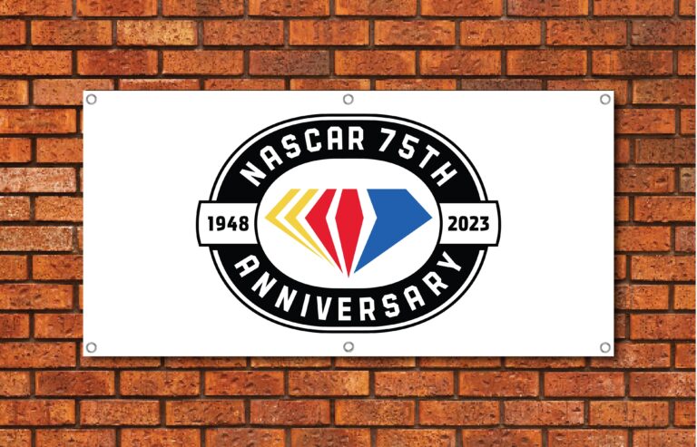 Nascar 75th Anniversary Garage Banner