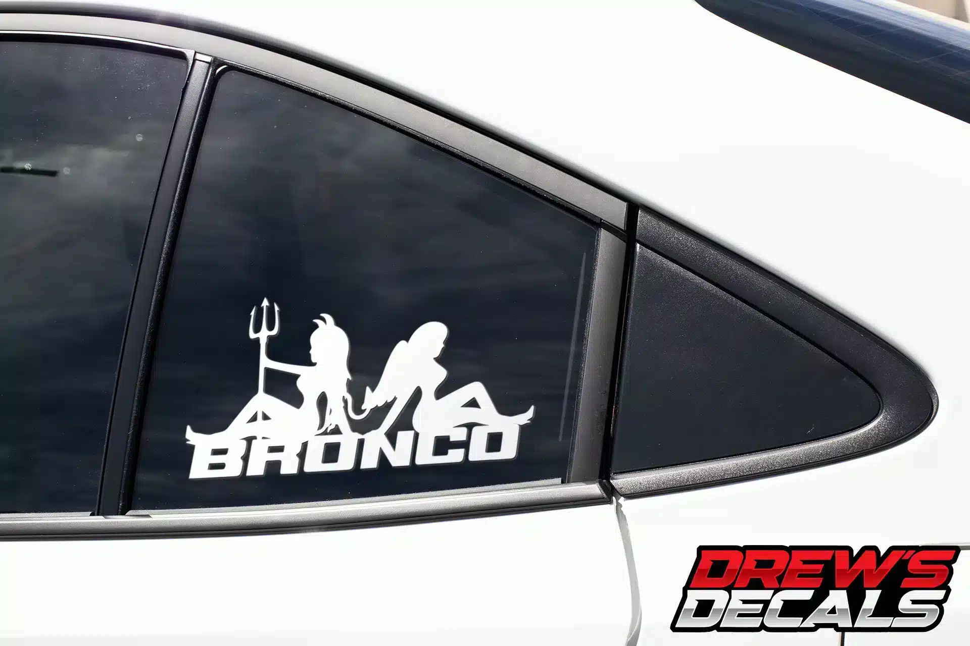 Ford Bronco Angel Demon Decal
