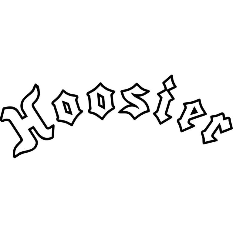 Hoosier Tire Curved Outline Decal