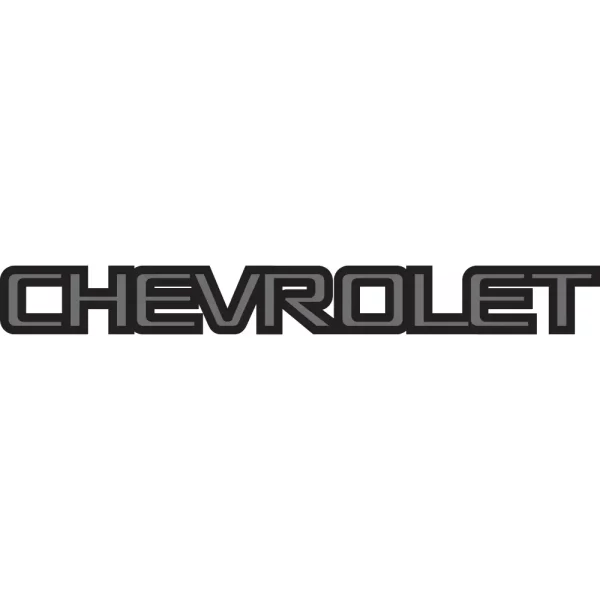 Chevrolet Black/Grey Decal