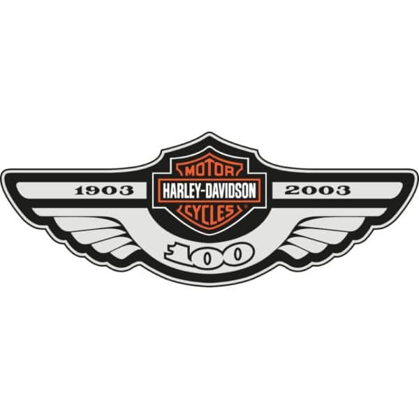 Harley Davidson 100 Years Decal