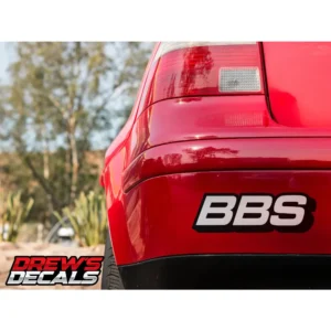 BBS White and Black Decal