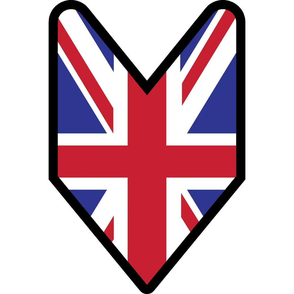 UK Flag Wakaba Mark Decal