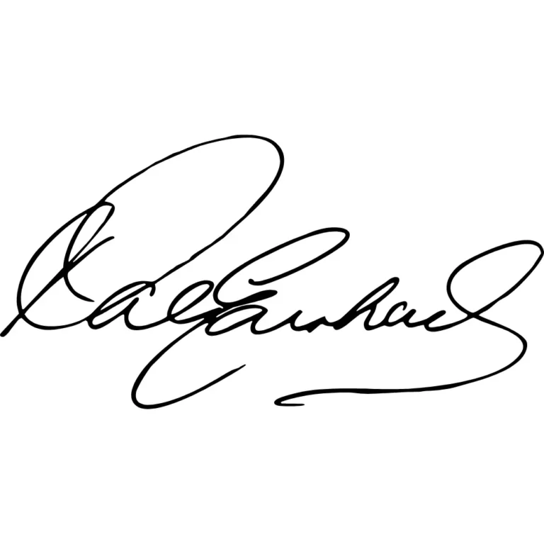 Dale Earnhardt Signature Decal