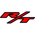 Dodge R/T Red/Black Decal