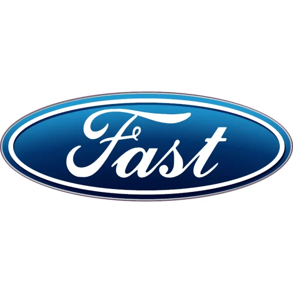 Ford Fast Oval Logo Decal
