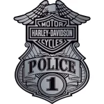 Harley Davidson Police Decal
