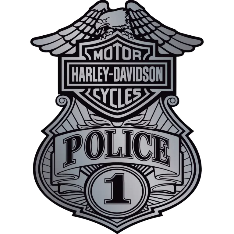 Harley Davidson Police Decal
