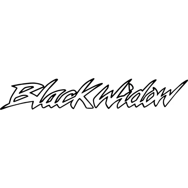 Honda Black Widow Decal