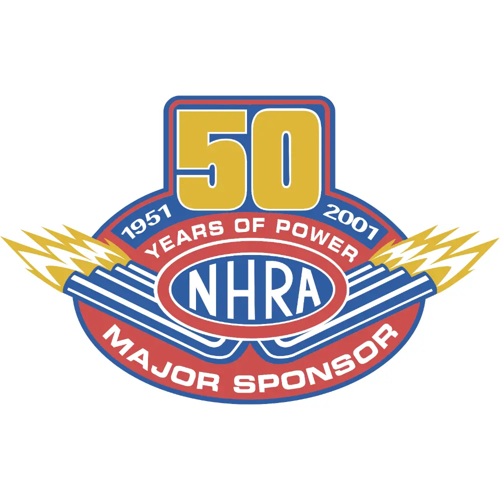 NHRA 50 Years of Power Decal