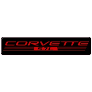 Corvette 5.7 3D Domed Badge Emblem