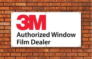 3M Authorized Window Film Dealer Garage Banner