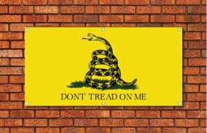 Don't Tread On Me Garage Banner
