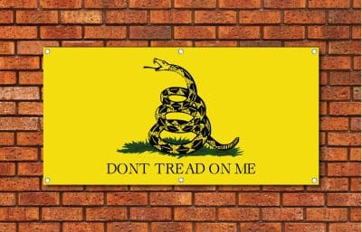 Don't Tread On Me Garage Banner