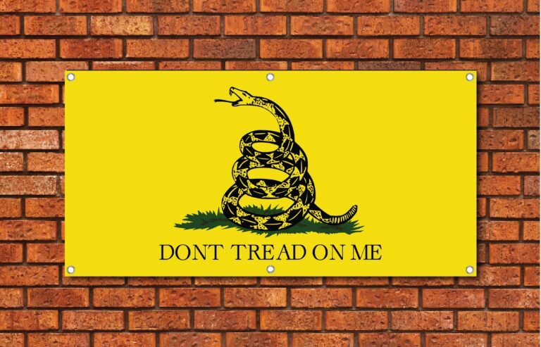 Don't Tread On Me Garage Banner