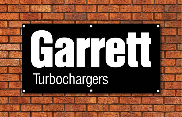 Garrett Turbochargers Garage Banner