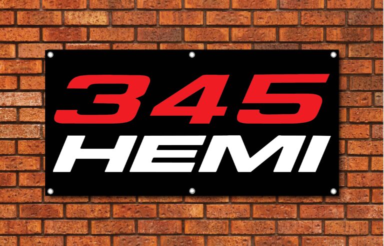 345 Hemi Garage Banner