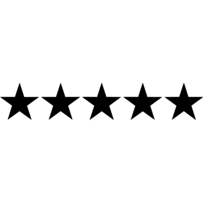 5 Stars Decal