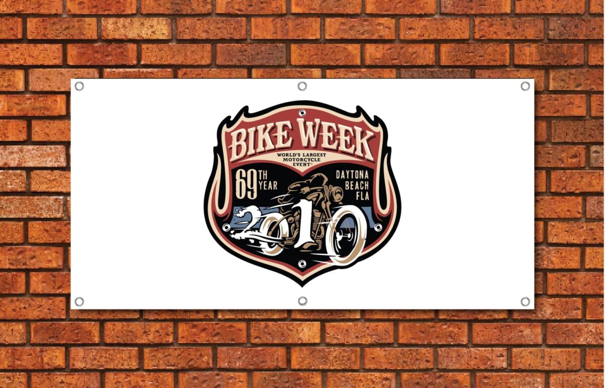 Daytona Beach Bike Week 2010 Garage Banner