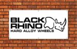 Black Rhino Hard Alloy Wheels Garage Banner