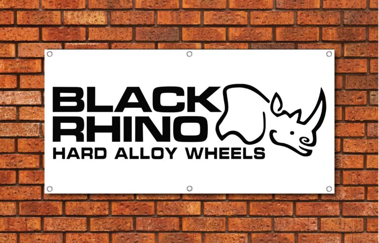Black Rhino Hard Alloy Wheels Garage Banner