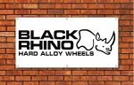 Black Rhino Hard Alloy Wheels Garage Banner