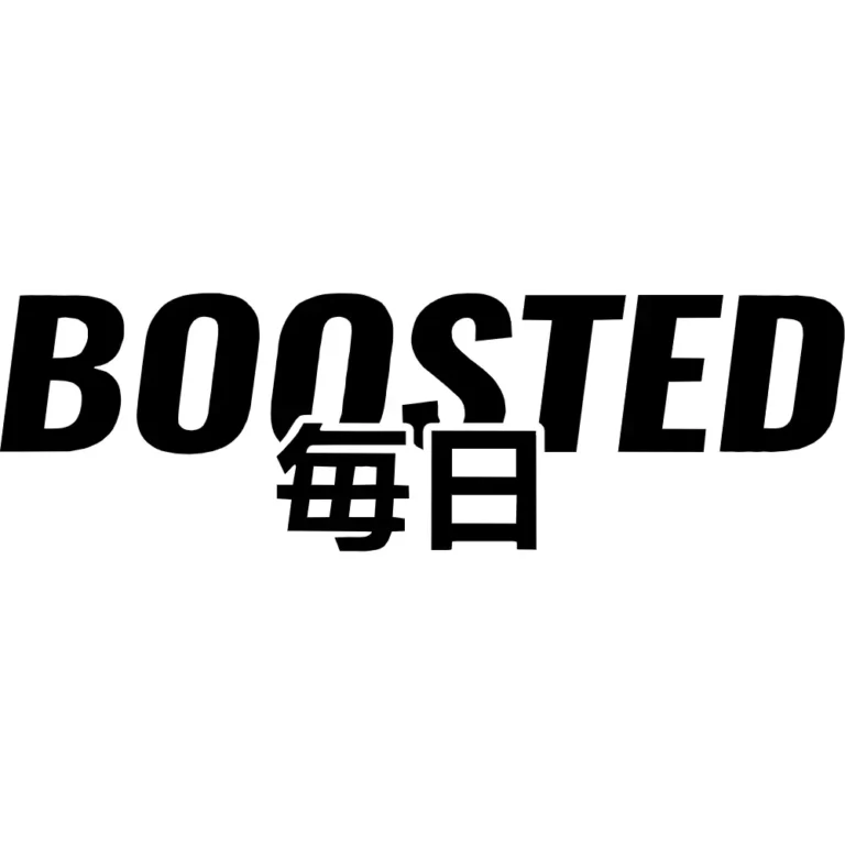 Boosted Japanese Decal