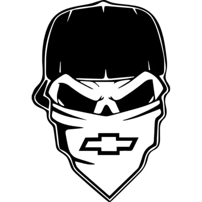 Chevy Gang Skull Decal