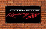 Corvette Racing Flag Garage Banner