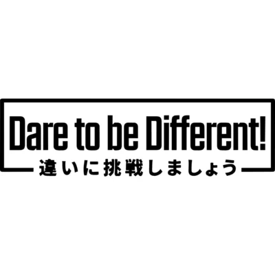 Dare To Be Different Decal
