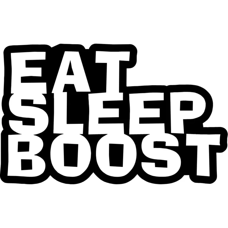 Eat Sleep Boost Decal