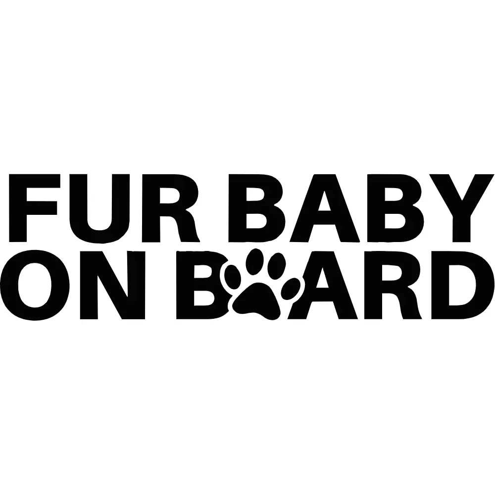 Fur Baby On Board Decal