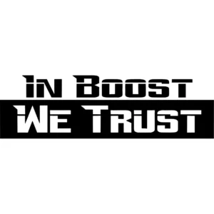 In Boost We Trust Decal