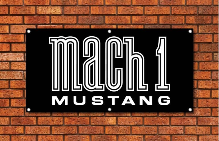 Mach 1 Mustang Garage Banner