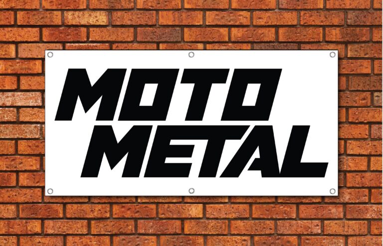 Moto Metal Garage Banner