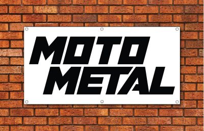 Moto Metal Garage Banner