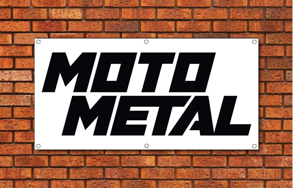 Moto Metal Garage Banner