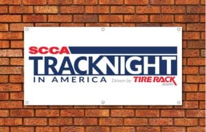 SCCA Track Night In America Garage Banner