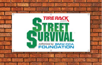 Tire Rack Street Survival Garage Banner
